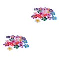 thumbnail image 3 of maskred 20 Assortis Couleur Fleur Polymère Argile Perles Découvertes Bijoux Faisant 35mm 2Set, 3 of 6