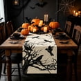 thumbnail image 6 of BUTASY Halloween Table Runner Spooky Ghost Pumpkin Table Runner Table Decoration for Home Kitchen Dining Dinner Indoor Holiday Farmhouse Decor, 6 of 6