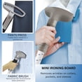 thumbnail image 4 of Salav 1500 Watts Adjustable Home Commercial Fabric Iron Garment Steamer, White, 4 of 7