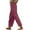 Burgundy, variant on VISALY Linen Pants Women, Cotton Pants for Women, Women's Summer Long Solid Color Cotton and Linen Straight Loose Casual Pants (Slit Hems) Women's Summer, 1 Pack Pants for Women, Burgundy, XL