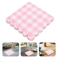 thumbnail image 3 of 100 servilletas desechables de papel a cuadros rosas, servilletas a cuadros rosas, servilletas desechables para bodas, cumpleaños, fiestas, picnics y eventos festivos., 3 of 6