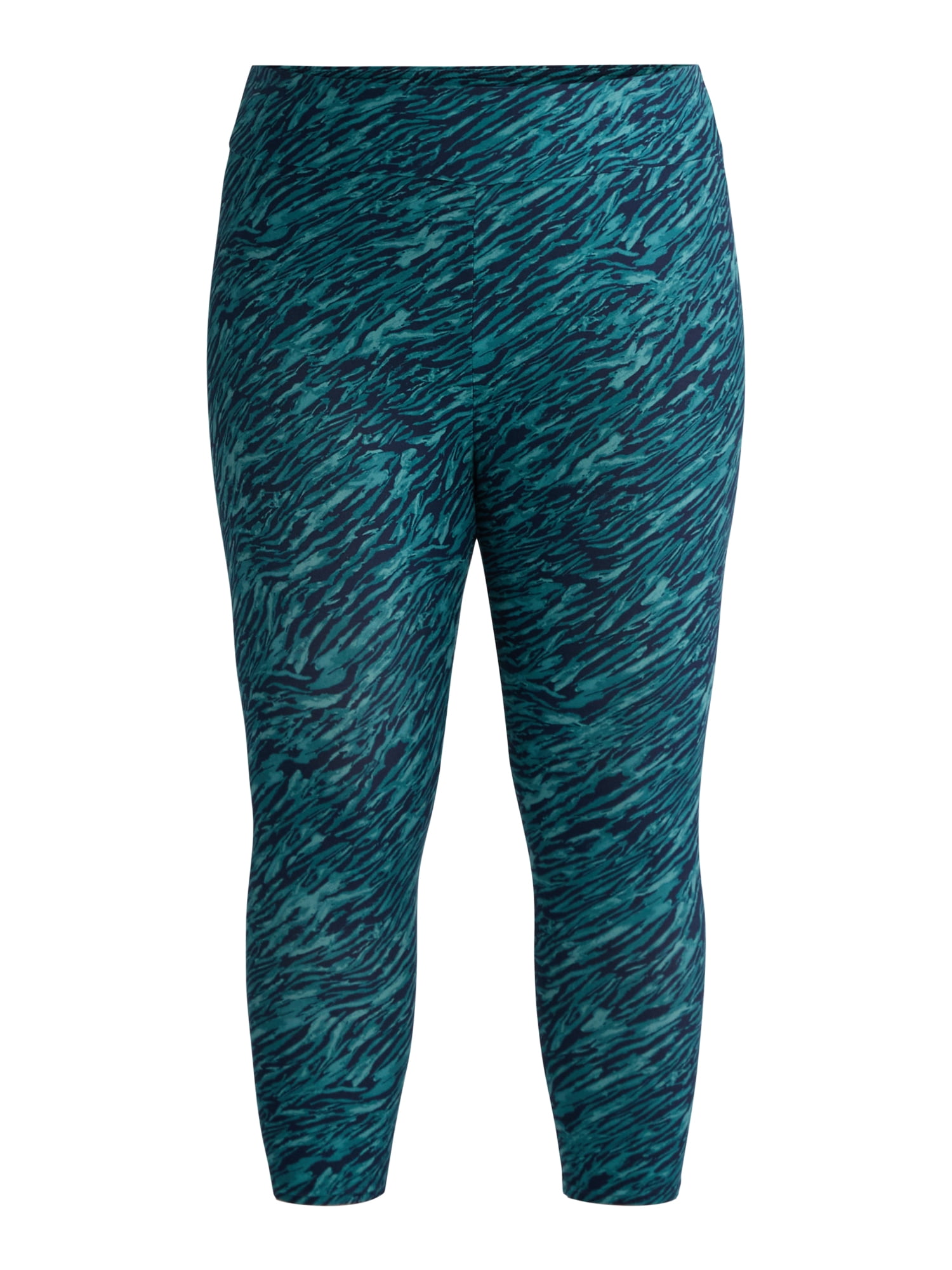 Terra & Sky's Women's Plus Capri Leggings, 2-Pack