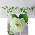 thumbnail image 2 of SPRING PARK 230cm Flower Garland Fake Rose Vine Artificial Flower Hanging Rose Ivy Home Hotel Office Wedding Party Garden Craft Art Décor, 2 of 7