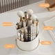 thumbnail image 2 of Caja de Almacenamiento con Soporte para Brochas de Maquillaje, Giratoria 360 Grados, con Tapa, para Guardar Lápices de Labios y Cejas, Color, 2 of 5