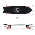 thumbnail image 3 of BELEEV Cruiser Skateboards for Beginners, 7 Ply Canadian Maple Double Kick Deck Concave Skateboard with Skate T-Tool, 27 x 8 inch Complete Skateboard for Kids Teens Adults, Pink, 3 of 10