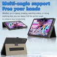 thumbnail image 3 of 【RUIXH】for TABWEE T50 11 inch Tablet Case TABWEE Android 16 Tablet Case Premium PU Leather Lightweight and Portable Built-in Stand and Pen Slot Design With Wrist Strap (Black), 3 of 7