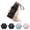 Black, variant on Mini Travel Folding Umbrella for Purse, Compact UPF 50+ UV Protection Sun & Rain Small Umbrella, Lightweight Portable Parasol Fits in Pocket, Wallet for Women Men