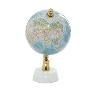 DecMode 6 Blue World Map Globe with Marble Base