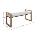 thumbnail image 7 of 23760-Uttermost-Areca - Bench-21.25 Inches Tall and 48 Inches Wide, 7 of 7