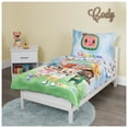 thumbnail image 3 of CoComelon 4-Piece Toddler Bedding Set, Cute as a Rainbow, Toddler Bed, 3 of 11