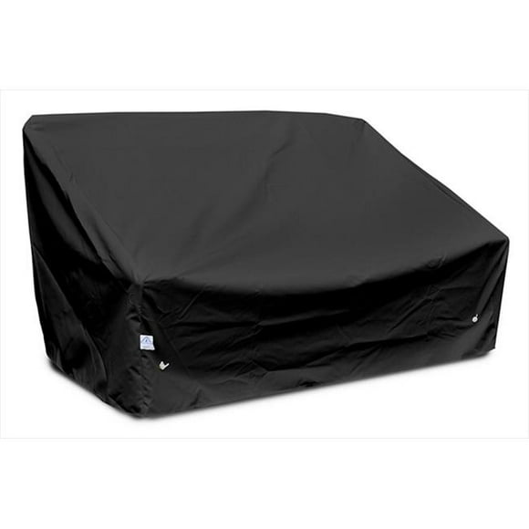 KoverRoos 79950 Weathermax Deep 2-Seat Sofa Cover Large, Black - 61 W x 36 D x 32 H in.