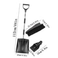 thumbnail image 2 of Snow Removal Brush for Car Three-In-One Stainless Steel Detachable Retractable Car Snow Removal Brush and Shovel, 2 of 9