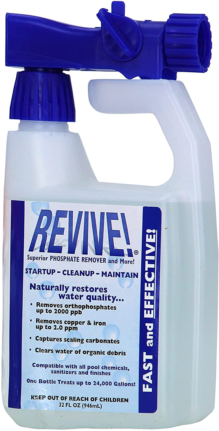 REVIVE! Swimming Pool Phosphate and Algae Remover Chemical for Pools 32 oz