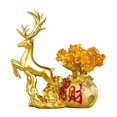 thumbnail image 2 of Estatuil de árbol de dinero decorativa dorada, adorno de estatua, ciervo de Feng Shui para decoraciones de de , regalos, Sunnimix Estatua de ciervo de la suerte, 2 of 8