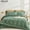 Green, variant on YEPCLUB Queen Size Comforter Set, 7-Piece Bed in a Bag, Ultra Soft Reversible All Season Bedding Set with Sheets, Pillowcases & Shams, Pink