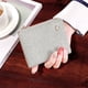 thumbnail image 4 of Cartera pequeña sencilla y fresca con cierre de cremallera y hebilla plegable para estudiantes, color gris, 4 of 5