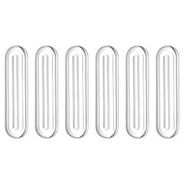 Uxcell Wall Protector from Furniture, Clear Furniture Bumpers Silicone Rubber Wall Bumper Guards Cabinet Door Bumper Adhesive Wall Protector Bumpers, 2.36''L x 0.55''W x 0.2''T, 6 Pcs