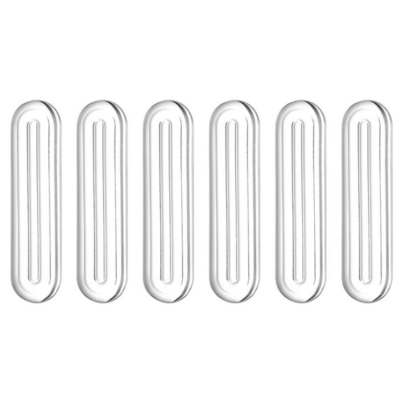 Uxcell Wall Protector from Furniture, Clear Furniture Bumpers Silicone Rubber Wall Bumper Guards Cabinet Door Bumper Adhesive Wall Protector Bumpers, 2.36''L x 0.55''W x 0.2''T, 6 Pcs