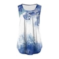 thumbnail image 3 of EKOUSN Women's Summer Sleeveless Tunic Casual V-Neck T-Shirt Tank Tops Blouse, 3 of 4