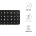 thumbnail image 5 of Sparta Weave Vegan Leather Full Headboard in Walnut Black, 5 of 7