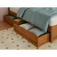 thumbnail image 6 of AFI Capri Twin Wood Platform Bed with Panel Footboard and Storage Drawers, Light Toffee, 6 of 16