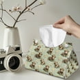 thumbnail image 2 of ZUXONGSY Highland Cow Tissue Box Covers Rectangular PU Long Tissue Box Cover with Buckle Elegant Office Desk Decorations Convenient to Use Waterproof Tissue Cover Home Indoor Decor, 2 of 7