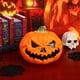 thumbnail image 2 of GOOHOCHY Calabaza decorativa con luz LED, funciona a pilas, modelo espeluznante con lámpara LED., 2 of 7