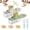 2PCS, variant on Multifunctional garlic grinder and mandoline slicer, mini garlic grinder, 3-in-1 ginger and garlic grater with container and handle, quick grinding, easy cleaning, perfect for the kitchen.