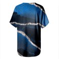 thumbnail image 5 of RT5YKing T-Shirts à Col Rond pour Femmes, Imprimé Floral, Manches Courtes, Blouse Ample, Imprimé Marbre, 5 of 5