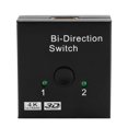 thumbnail image 3 of YLSHRF Séparateur Bidirectionnel Interrupteur Noir Bidirectionnel 15MA, 3 Ports SWABH4 pour Moniteur de Projecteurs, 3 of 8