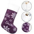 thumbnail image 2 of Gex Worldwide 2025 Multi-color Plush Embroidery Classic Luxury Velvet Large Fireplace Christmas Stockings, 22" (5 Count), 2 of 8