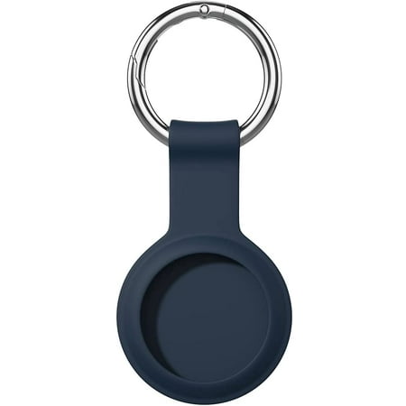 ACE Secure Holder Protector Case Compatible with Airtags Case with Key Chain Ring, Dark Blue