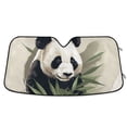 thumbnail image 2 of Panda Bamboo Leaves Automotive Front Car Windshield Sun Shade Reflector Foldable for Front Fit for Cars Truck SUVs, 2 of 8
