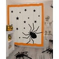 thumbnail image 4 of Halloween Araneid Star Orange Border Shower Curtain Set ，Waterproof Fabric Shower Curtains Shower Curtains for Bathroom,Bathroom Decor 60"x72", 4 of 6