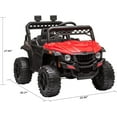 thumbnail image 6 of Telyswee 12V Kids Ride On Car Truck with Parent Remote Control, Spring Suspension, LED Lights, AUX Port, Music, 6 of 6