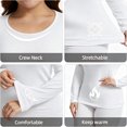 thumbnail image 4 of MANIFIQUE Plus Size Thermal Underwear for Women Long Johns Base Layer Top and Bottom Sets XL-5XL, 4 of 6