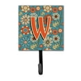 thumbnail image 1 of Carolines Treasures CJ2012-WSH4 Lettre W Fleurs Rétro Bleu Laisse et Porte-Clés, 1 of 1