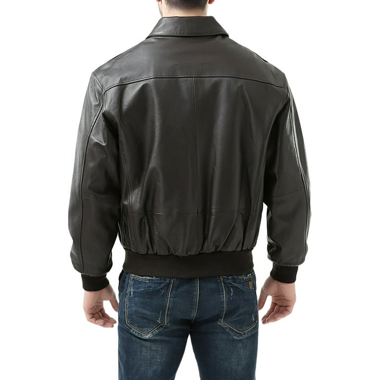 Landing Leathers Mens Air Force A-2 Leather Flight Bomber Jacket