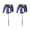 Purple, variant on 2-Pack Solar Wisteria Garden Lights with Realistic Silk Flowers and Stainless Steel Ground Insert for Outdoor Patio and Pathway Decoration
