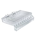 thumbnail image 1 of Azar Displays 225555-2Pack 10-Compartment Cosmetic Tray with Tester Slots for Pegboard, Slatwall / Counter Top (2 Pack), 1 of 1