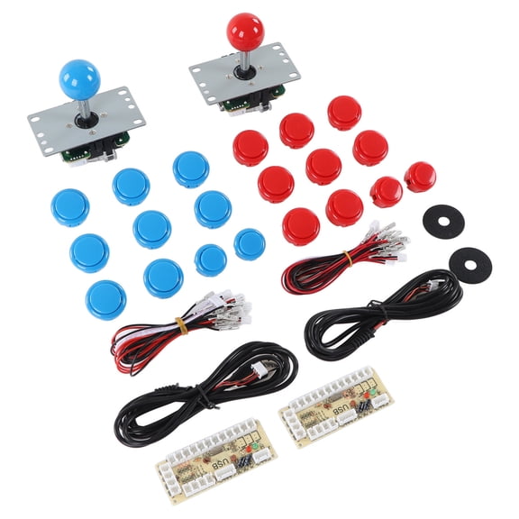 Kit de consola de juegos de bricolaje NikouMX 2 Jugadores DIY Arcade Piezas de bricolaje
