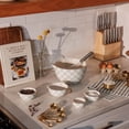 thumbnail image 6 of Thyme & Table 5-Piece Ceramic Mixing Bowl and Measuring Set - Mint Checkered, 6 of 15