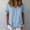 Light Blue, variant on Womens Summer T-Shirts Short Sleeve V Neck Tops Loose Shirts Trendy Lightweight Soft Casual Summer Outfits Clothes