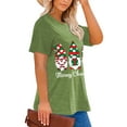 thumbnail image 3 of XCHQRTI Christmas Tree Shirt for Women Plus Size Tshirt Short Sleeve Graphic Top, 3 of 11