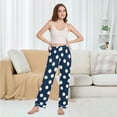 thumbnail image 6 of FORMRS Women's Pajama Pants with Pockets Soft Comfy Loungewear Sleep Bottom, Sizes S-2XL, Navy Blue Baseball Pattern, 6 of 8