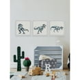 thumbnail image 4 of Marmont Hill T-Rex Printed Dinosaurs Framed Art Prints, 24" x 72", Set of 3, 4 of 5