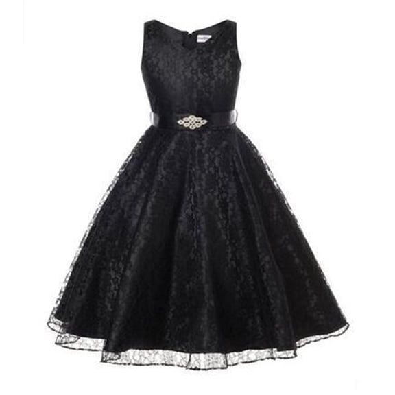RMGVDSD Girl's Dress Sleeveless Fluffy Tulle Princess Dresses Elegant Birthday Party Gown Kids Wedding Pageant Flower Girl Dress Fashion Party Dress