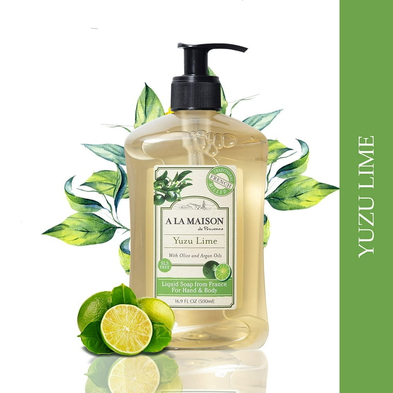 A La Maison Liquid Soap for Hand & Body, Yuzu Lime, 16.9 oz - 2