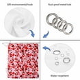 thumbnail image 5 of Valentines Waterproof Fabric Shower Curtain, Red Pink Love Heart Waterproof Fabric Shower Curtain for Bathroom Curtains Bathtubs Hotel Washable Shower Curtains with 12 Hooks Stall 54x78in, 5 of 8
