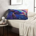 thumbnail image 6 of Lsque Starry Sky Turtle Pattern Pillow Case – Soft & Cozy Throw Pillow Cover, Hypoallergenic Cushion Case for Sleeping Women with Envelope Closure-16"x24", 6 of 6